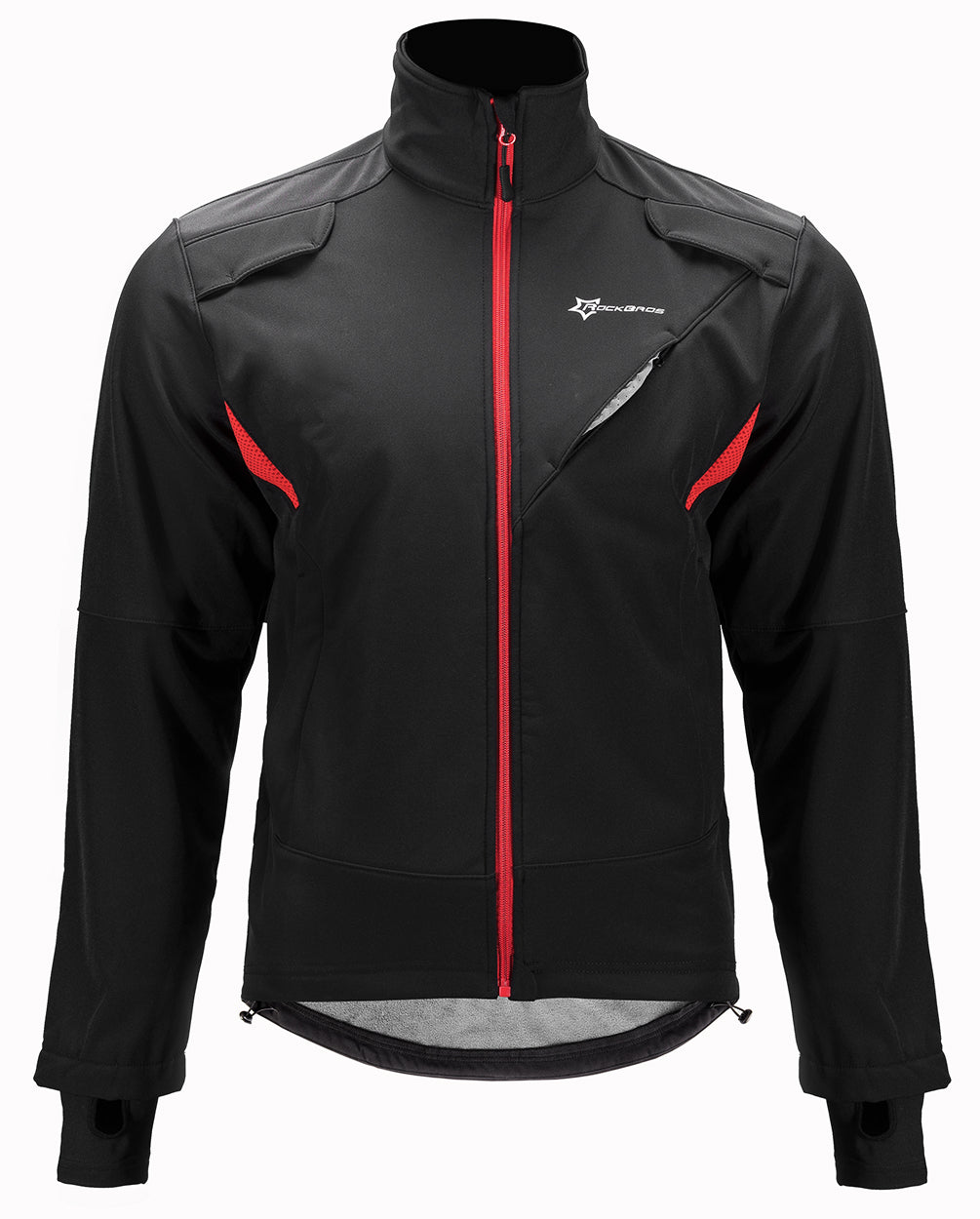 Winter Cycling Jacket Fleece Thermal Warm Windproof Water-Resistant
