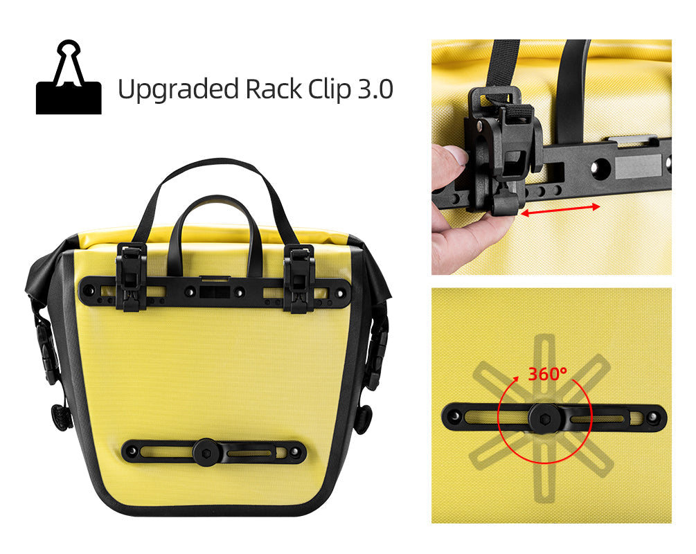 Std Bicycle Saddlebag Front Roller Panniers Bagin Yellow
