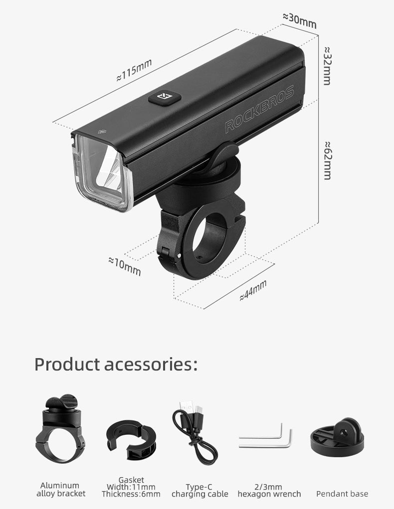 Bike Front Headlight RHL1000LM