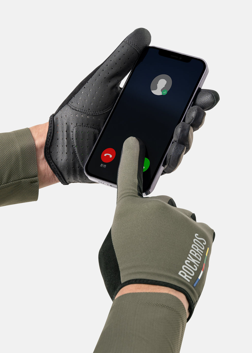 ROCKBROS Road-to-Sky Fine Sheepskin Full Finger Gloves