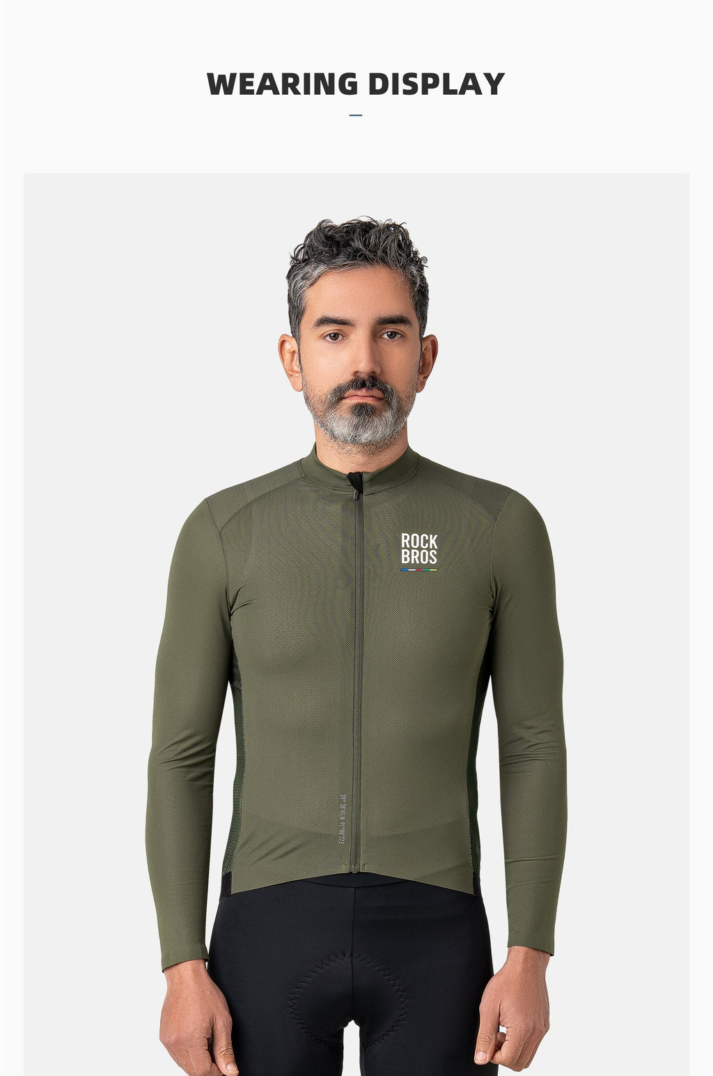 【ROAD TO SKY】by ROCKBROS Men's Long-Sleeve Cycling Jersey in Various Colours