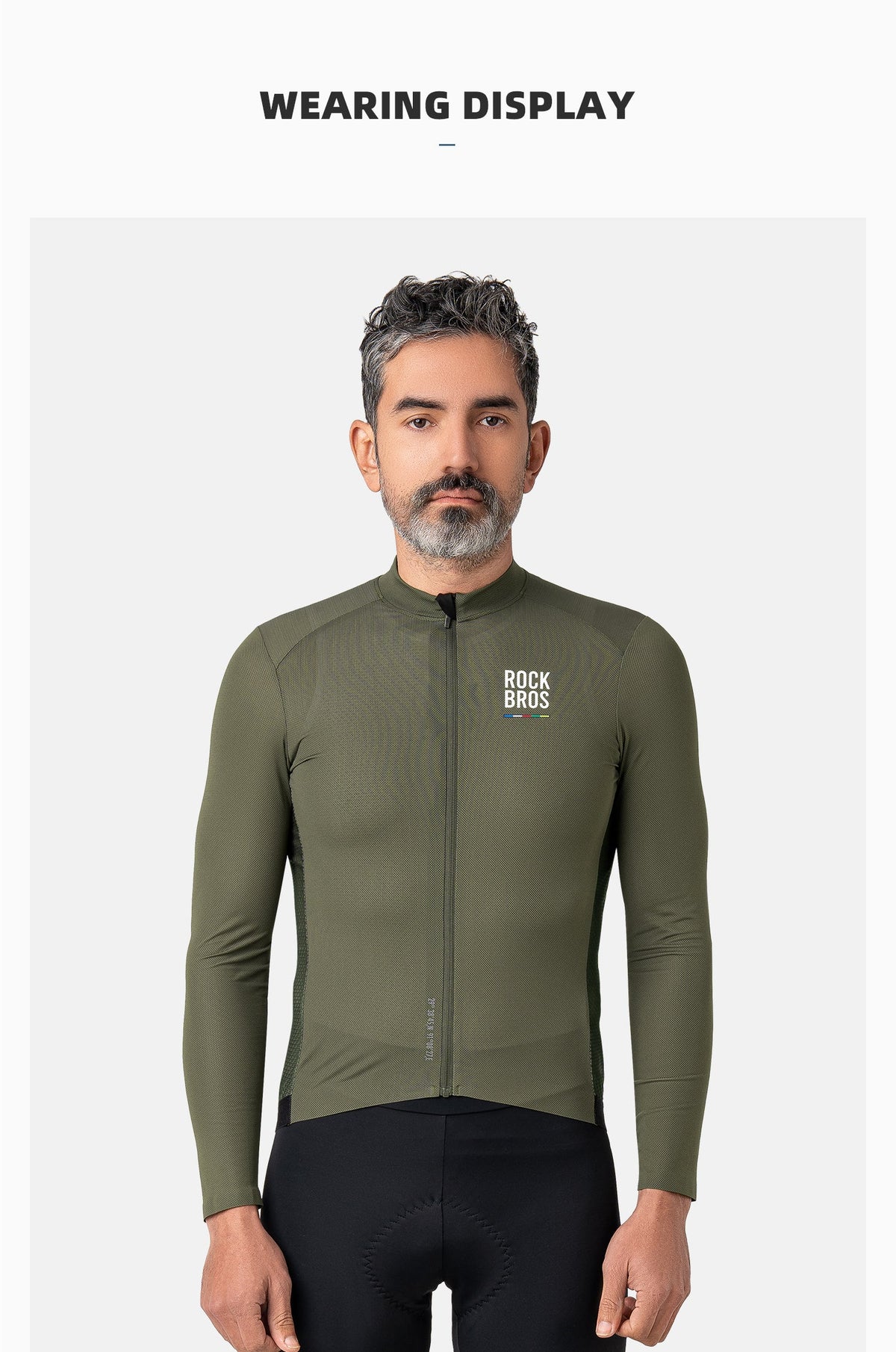 【ROAD TO SKY】by ROCKBROS Men's Long-Sleeve Cycling Jersey in Various Colours