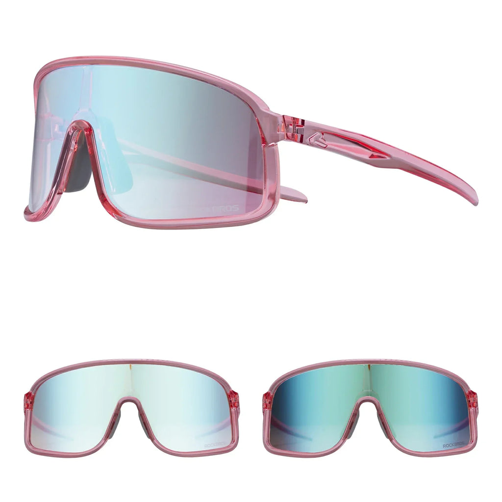 ROCKBROS Cycling Sunglasses Photochromic Polarized Sports Glasses UV400 Unisex