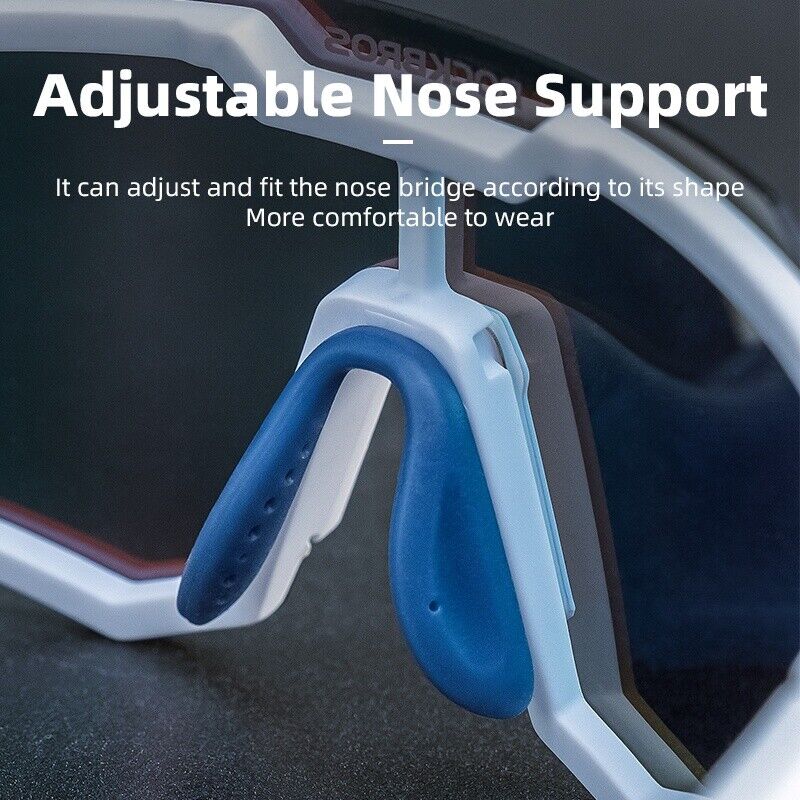 ROCKBROS Photochromic Goggle Cycling Sunglasses Sport Road Mountain Bike Glasses