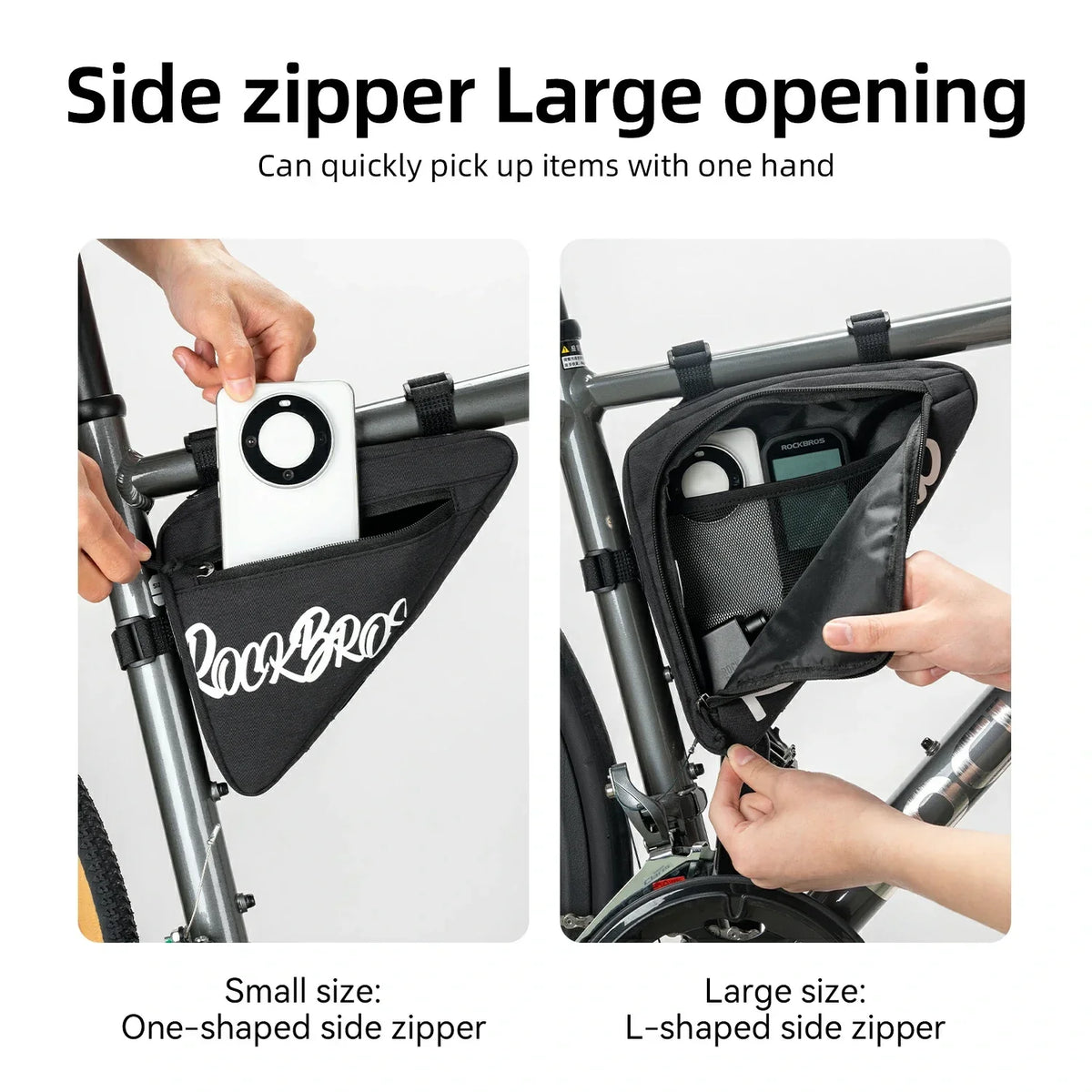 ROCKBROS FlashRide Sketch  Bike Triangle Bag