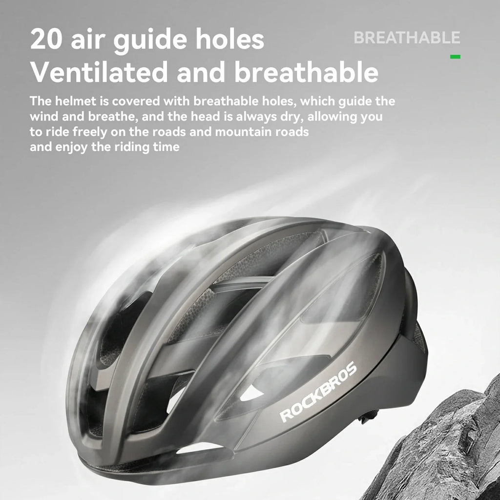 Cycling Helmet  Bionic Support  Antibacterial Liner  Adjustable Fit