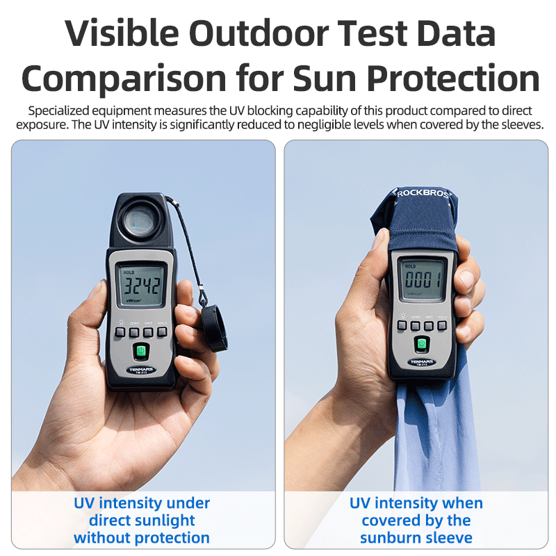 ROCKBROS Sun Protection Arm Sleeves Cooling Running