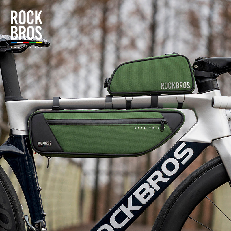 【ROAD TO SKY】 ROCKBROS Deluxe Cycling Frame Bag Bike Front Tube Bags