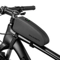 ROCKBROS Bike Top Tube Bag Front Frame Bag Waterproof Nylon Black Bicycle Cycling Bag