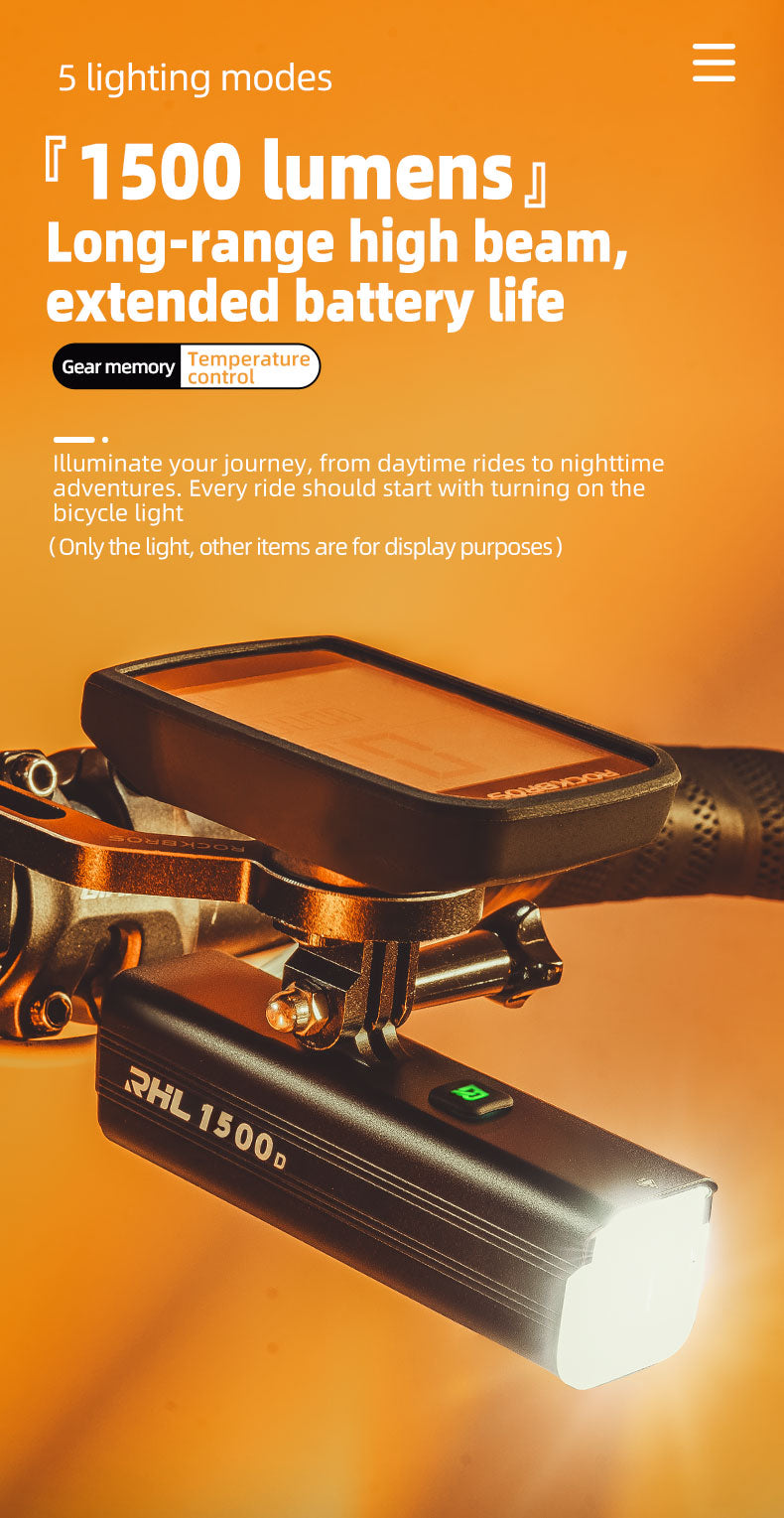 ROCKBROS Hoisting Headlight for Bike