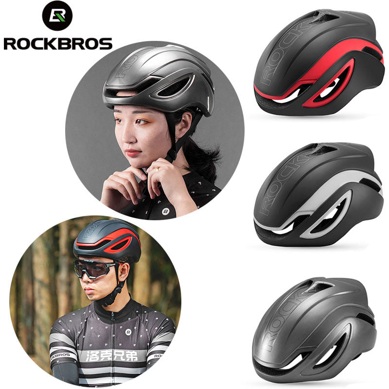ROCKBROS Road Aero Bike Helmet for Adults TT Triathlon Helmet for Cycling