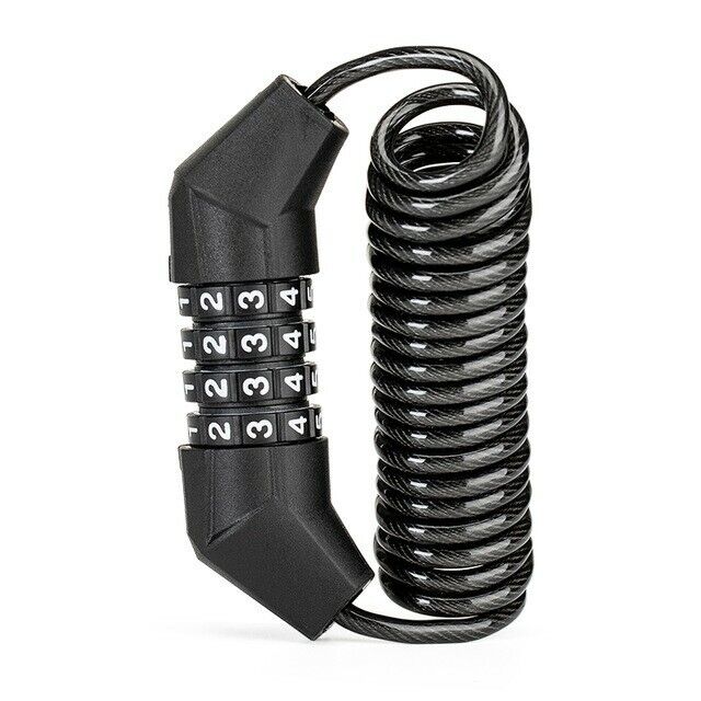 ROCKBROS 1.5m Mini Bicycle Cable Lock - Anti-theft, Password Security