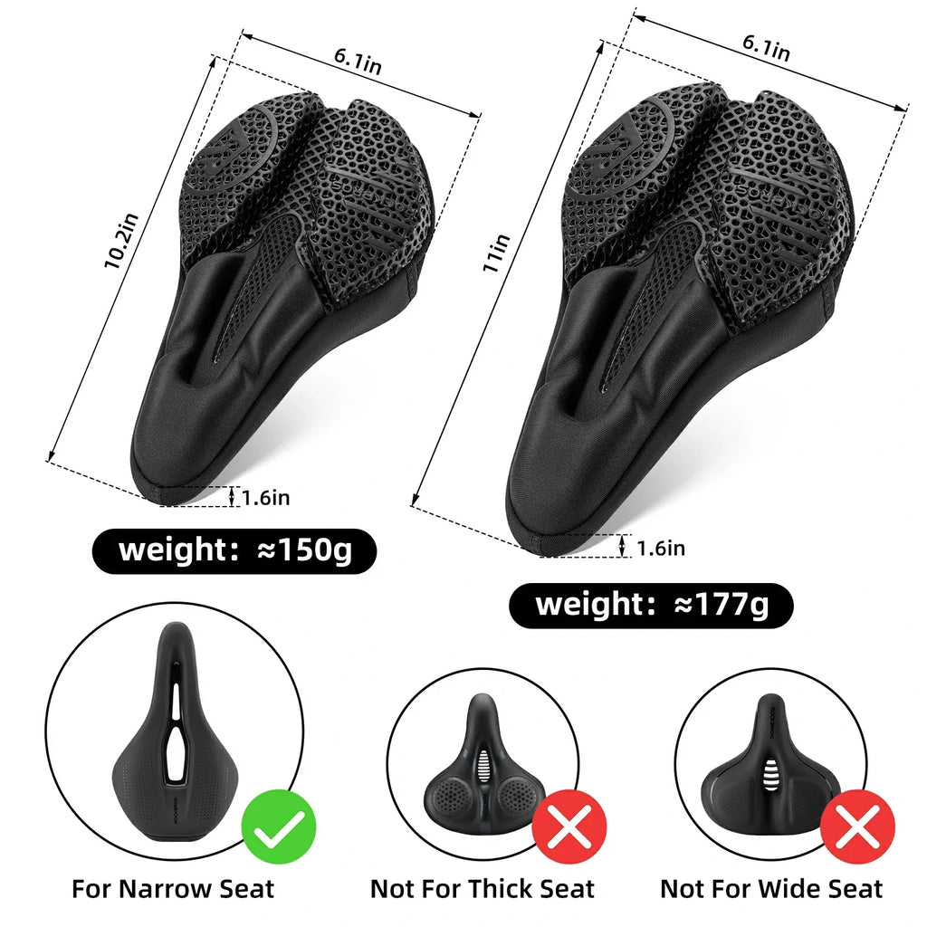 ROCKBROS 3D Printing Cushion Bike Seat Cover