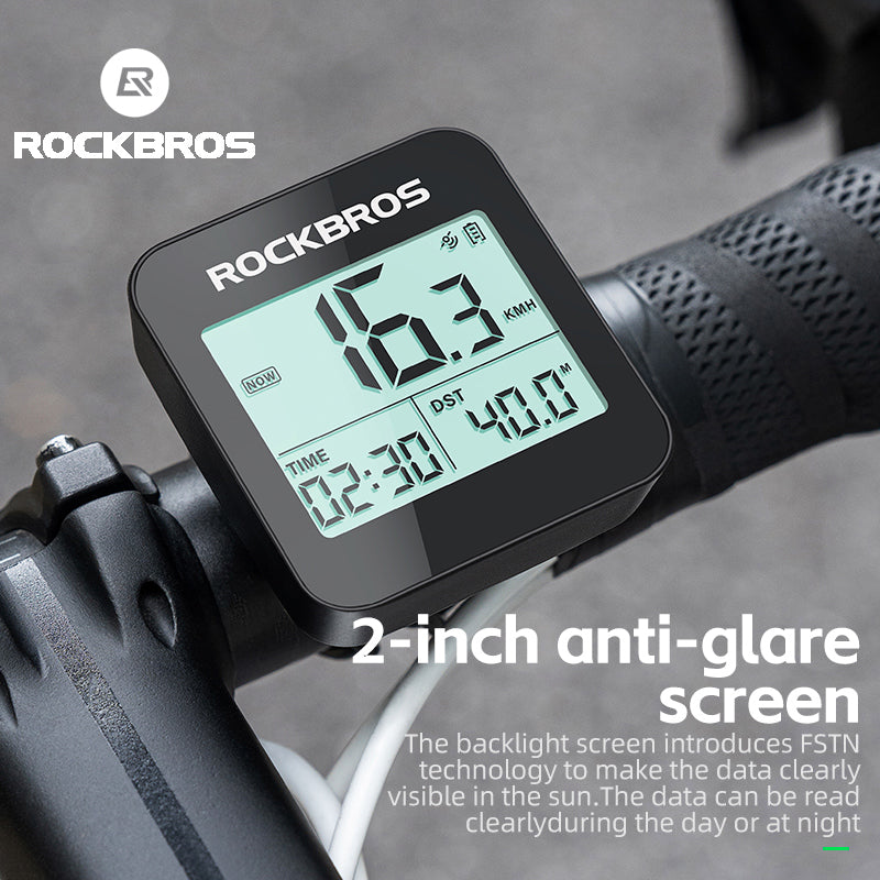 ROCKBROS Smart GPS Speedometer - IPX6 Waterproof Cycling Computer
