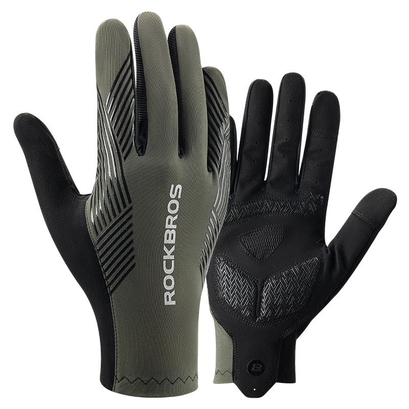 ROCKBROS MTB Gloves - Touch Screen, Anti-Slip Full Finger Cycling Gloves