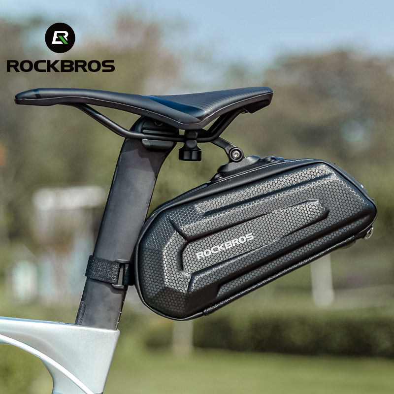 ROCKBROS Bike Saddle Bag Under Seat 3D Hard Shell Quick Release 1.7L
