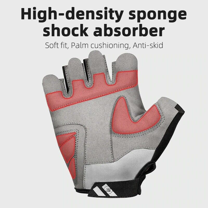 ROCKBROS Mountain Bike Gloves Shock Absorption Half-finger Reflective Gloves-S227