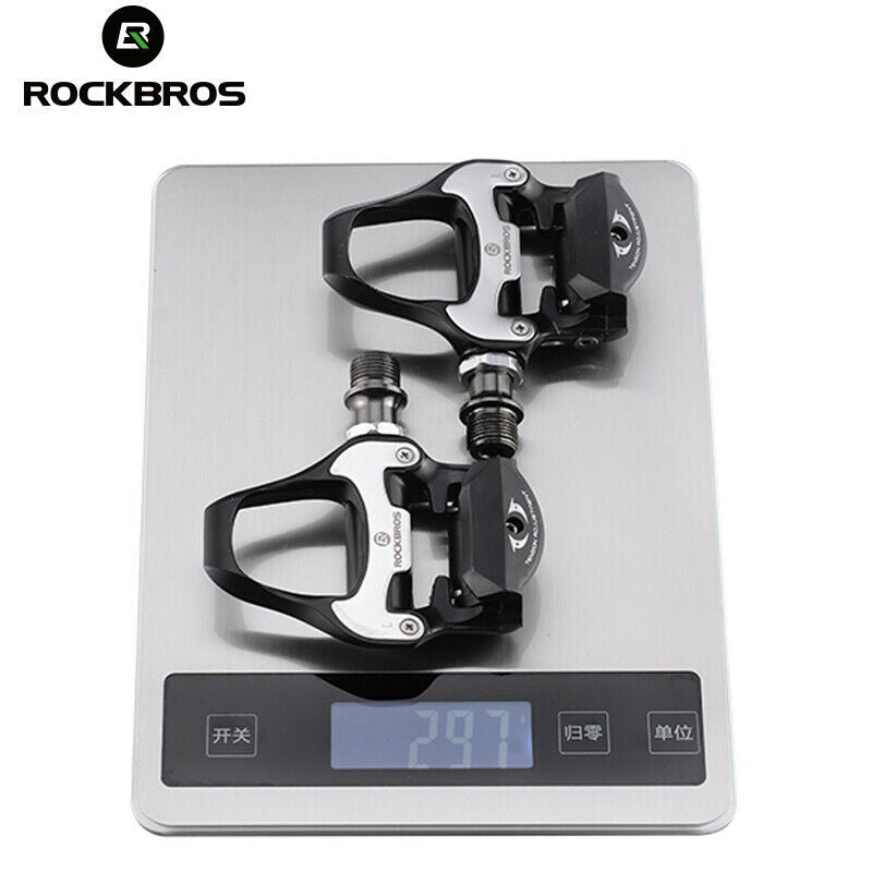 ROCKBROS Self-Lock Road Bike Pedals with Shimano SPD-SL/Look KEO Cleat System (Pair)