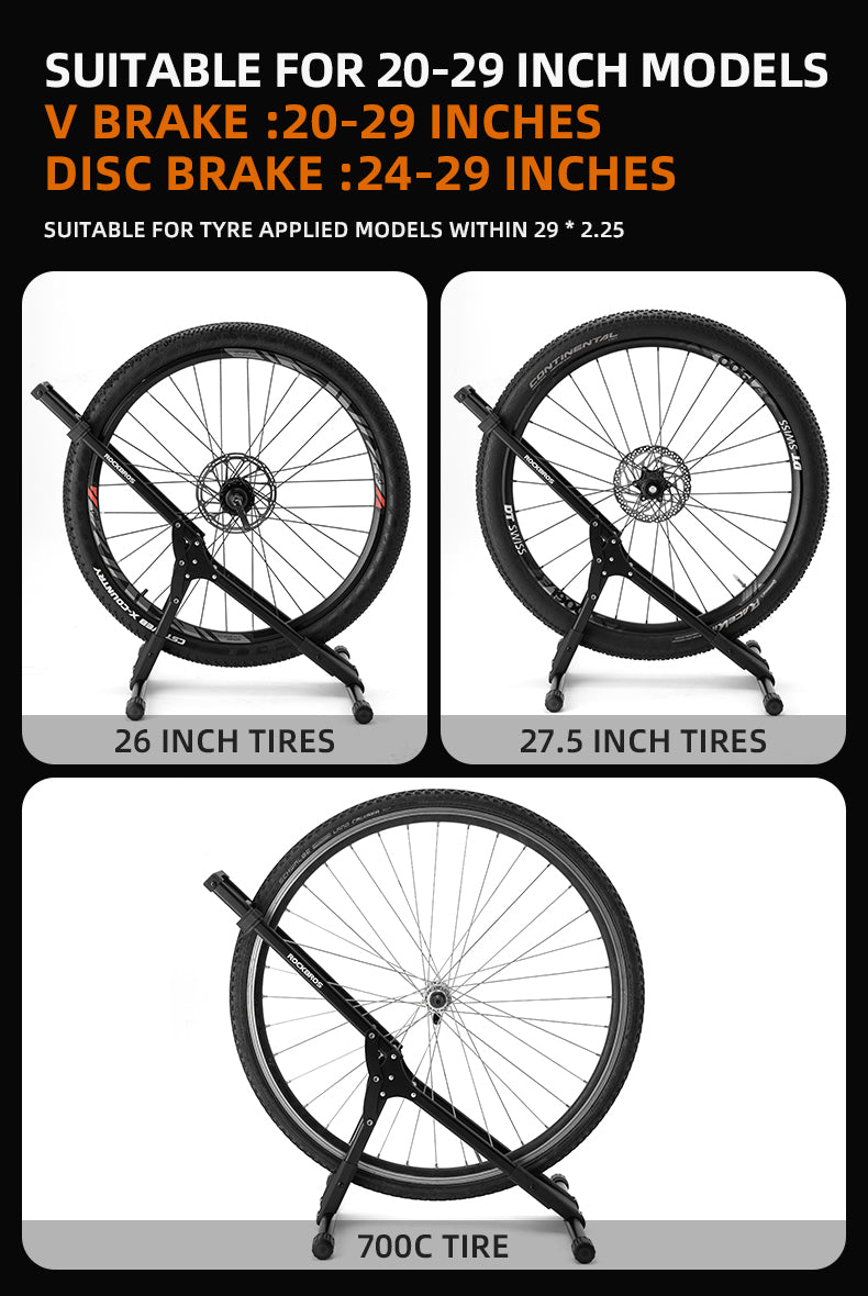 ROCKBROS Carbon Steel Folding Bike Stand