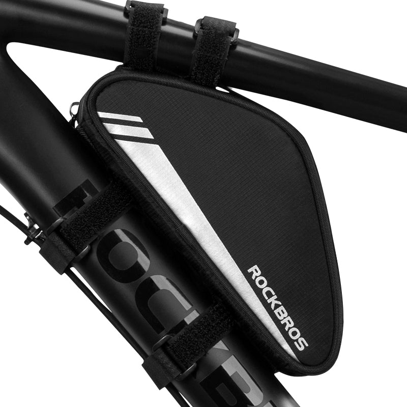 ROCKBROS 0.7L Bicycle Frame Bag - Reflective, Tool-free Install