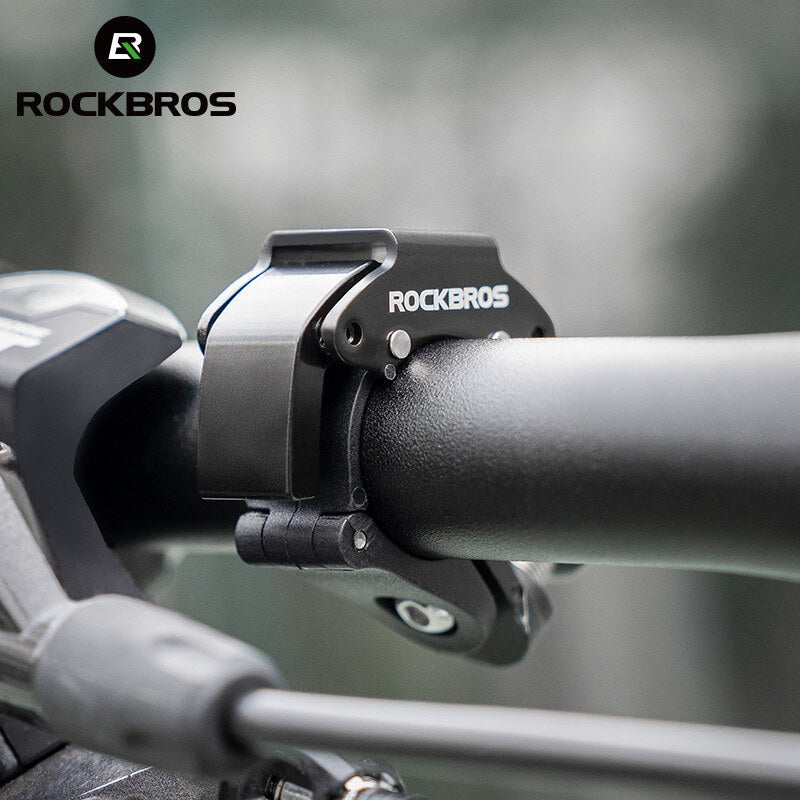 ROCKBROS Bike Mini Hidden Bell Loud Sound Aluminum Alloy Warning 100db Bell of Bicycle Handle Portable Cycling Equipment Fit MTB Road Folding Bike