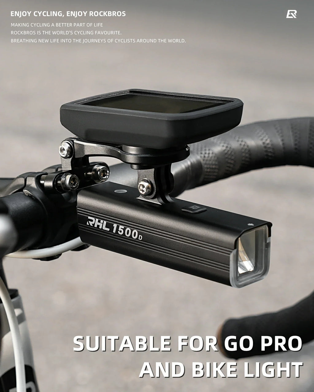 Bike Computer Mount Out-Front Aluminum Integrated