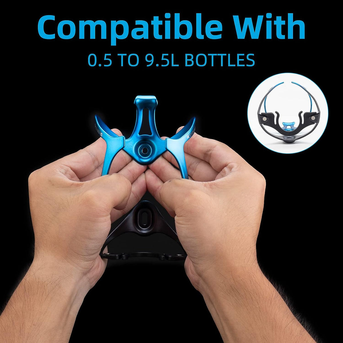 ROCKBROS Bike Water Bottle Holder Lightweight Bicycle Water Bottle Cage Aluminum Alloy Bike Cup Holder