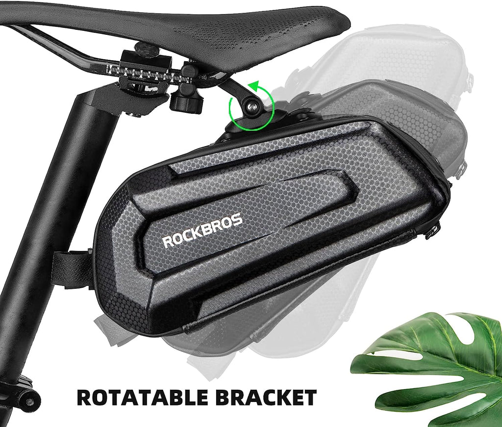 ROCKBROS Bike Saddle Bag Under Seat 3D Hard Shell Quick Release 1.7L