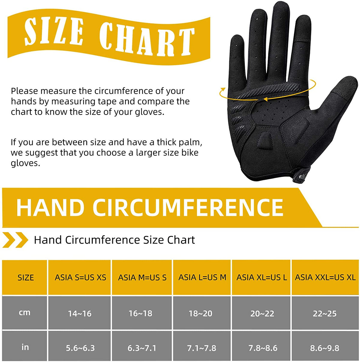 ROCKBROS Touch Screen Cycling Gloves - Anti-Slip, Breathable Full Finger
