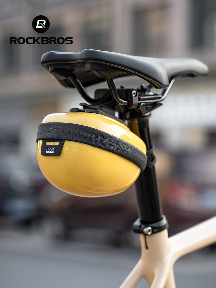 ROCKBROS 0.4L Hard Shell Bicycle Tailbag Lightweight Convenient Portable Saddle Bag