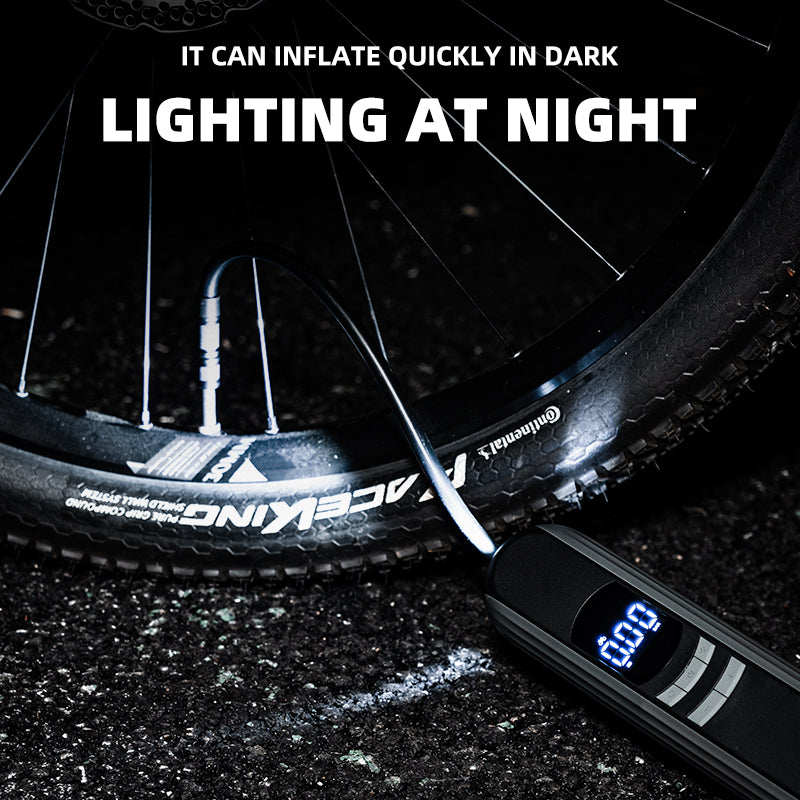 ROCKBROS Electric Bike Pump with Intelligent Digital Display