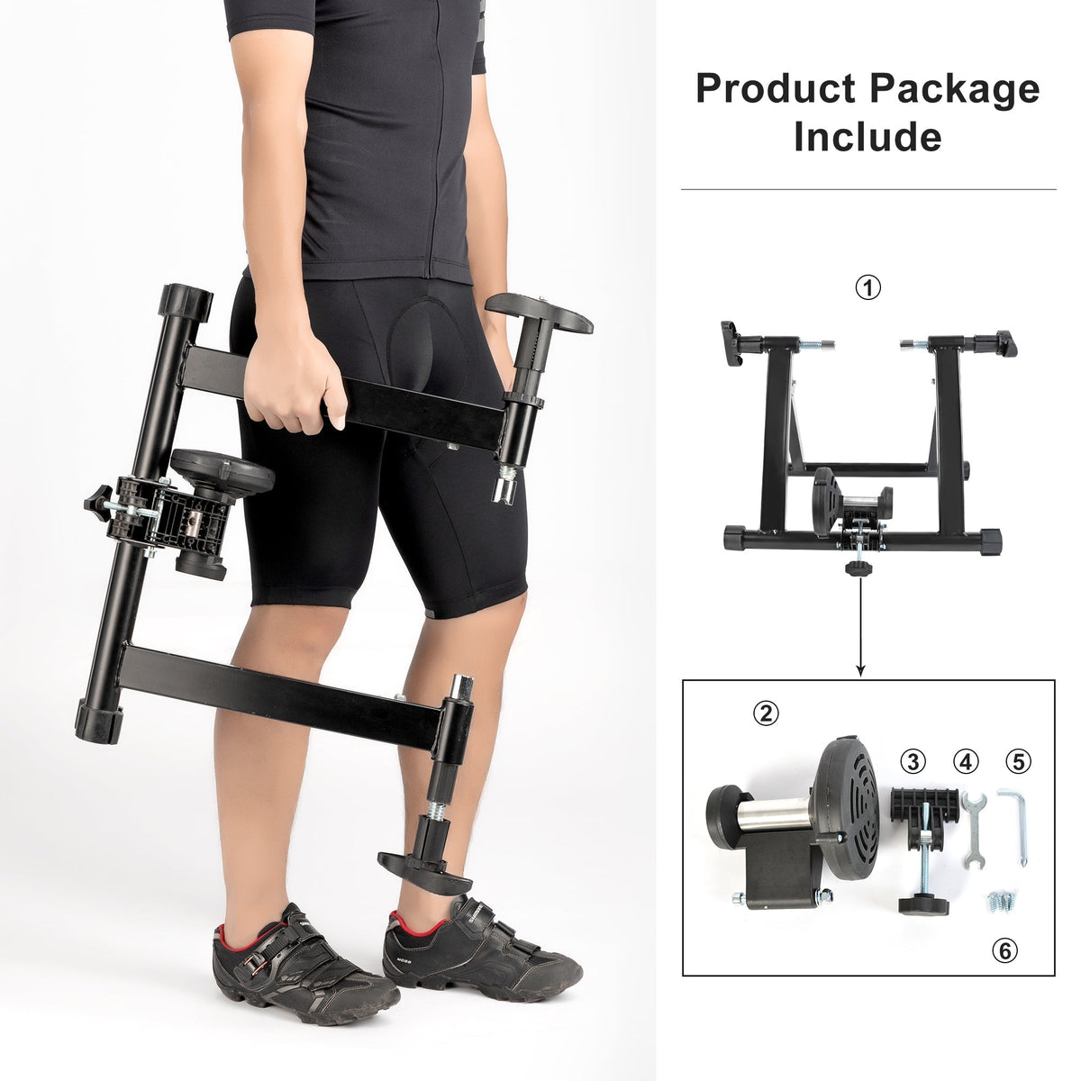 ROCKBROS Foldable Bike Trainer Stand for Indoor Cycling Exercise