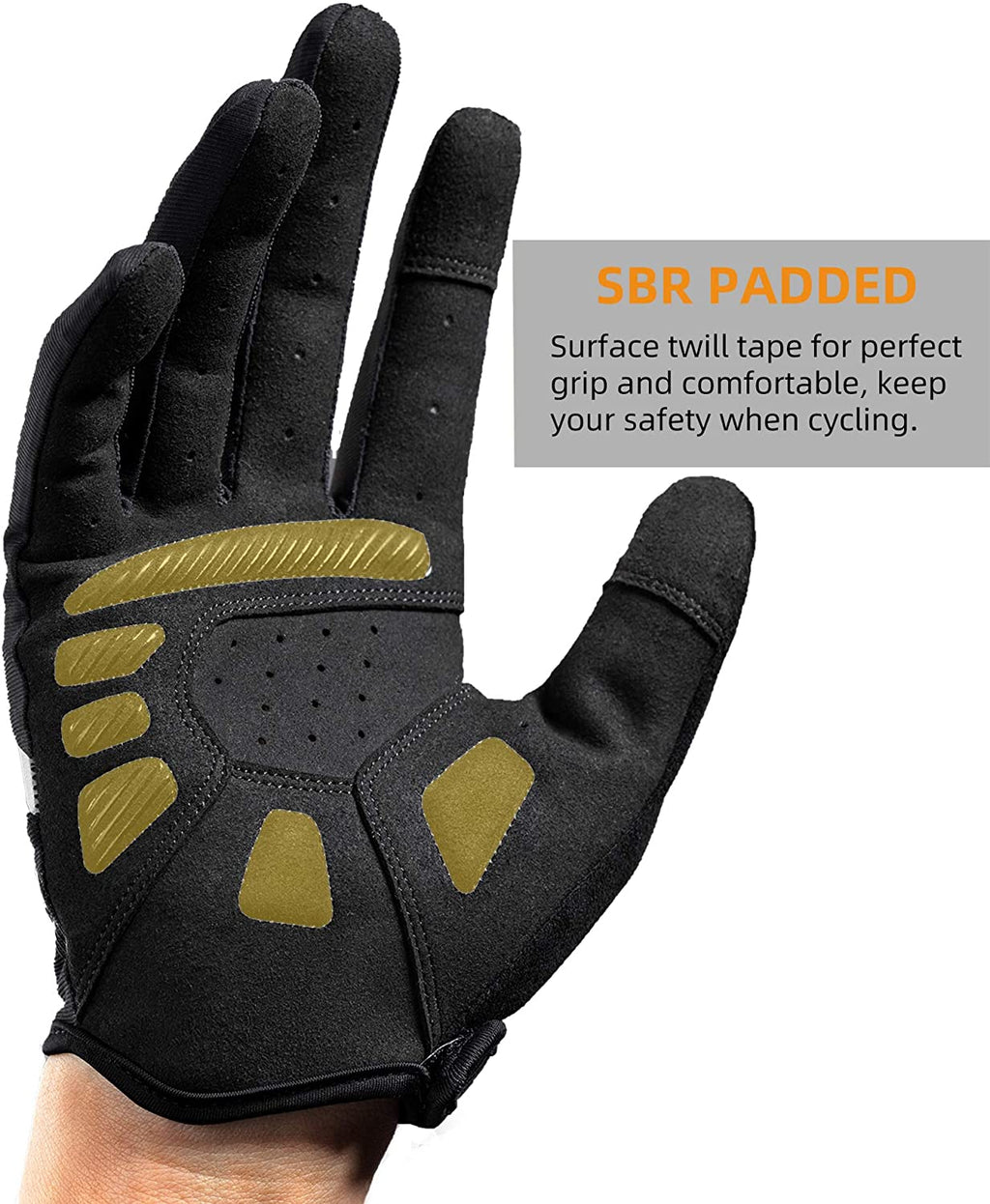 ROCKBROS Touch Screen Cycling Gloves - Anti-Slip, Breathable Full Finger