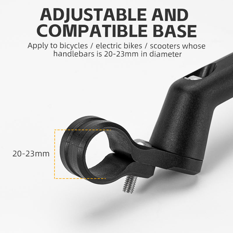 ROCKBROS Adjustable Bike Mirror Anti-Glare 360-Degree Rotation