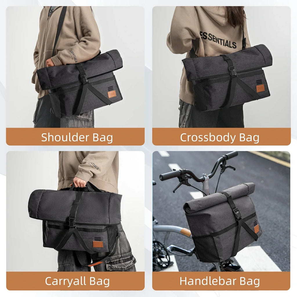 ROCKBROS Bike Handlebar Folding Bike Bag Bike Accessories Bike Storage 8L-10L