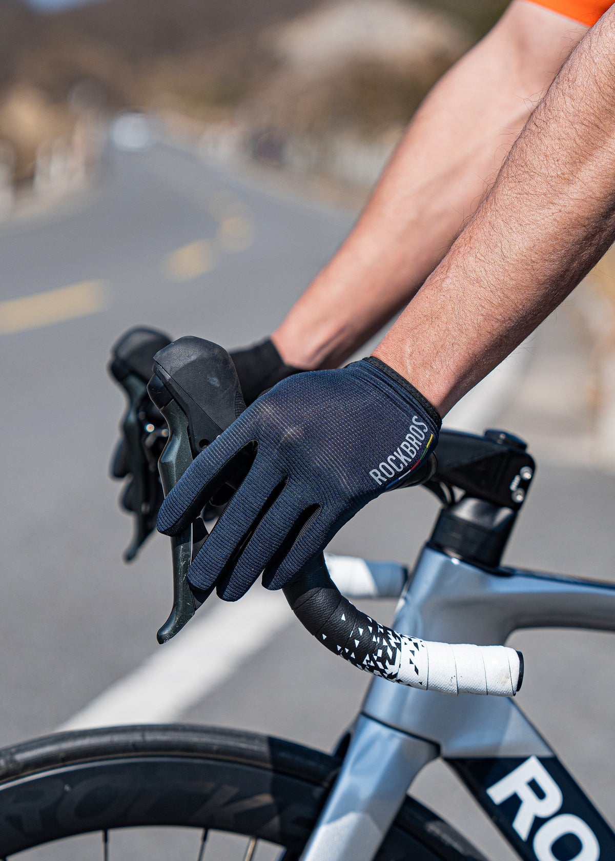 ROCKBROS Road-to-Sky Fine Sheepskin Full Finger Gloves