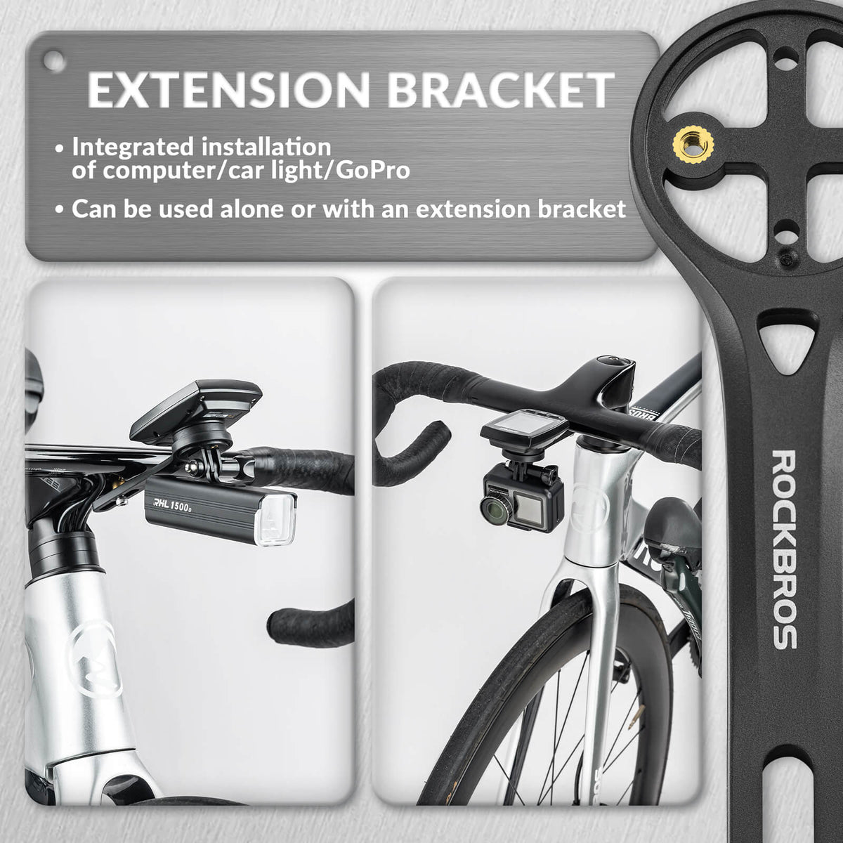 Bike Computer Mount Compatible with Sport Camera Adapter