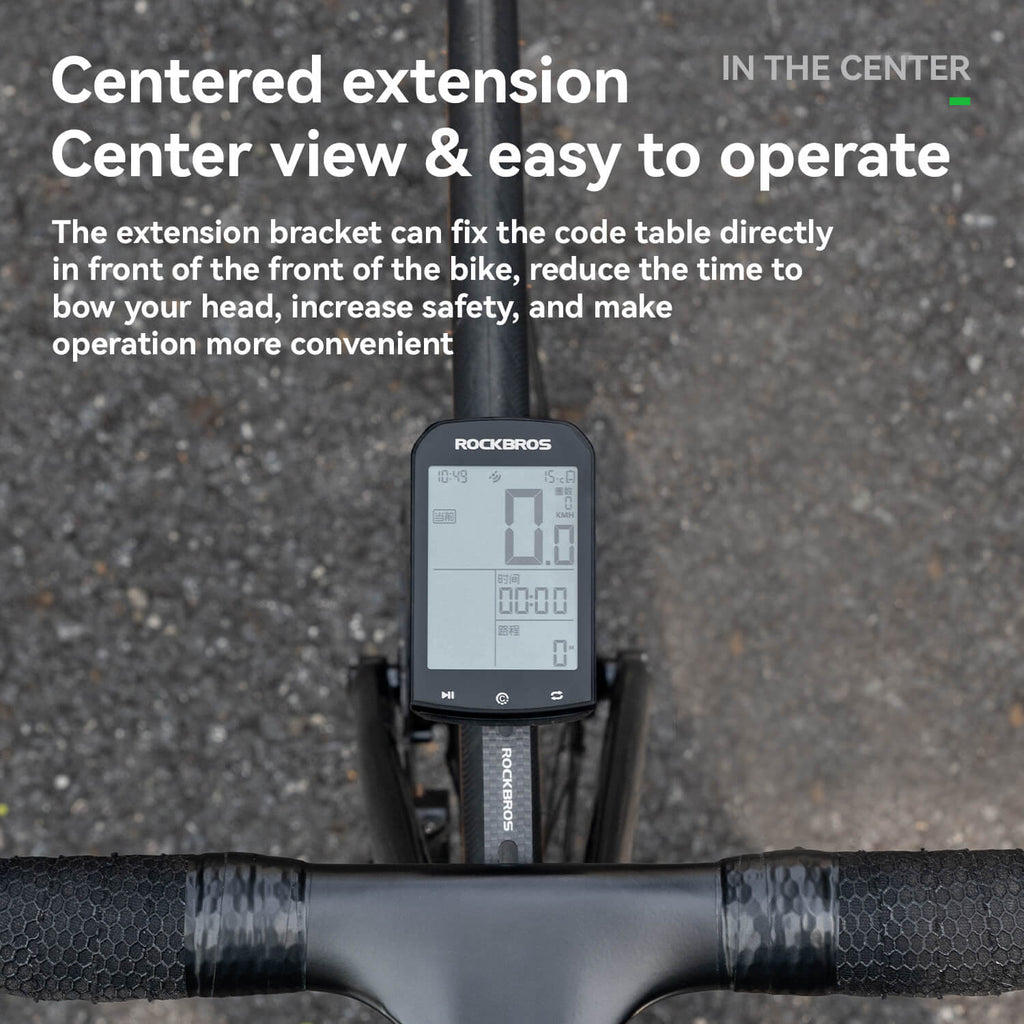 Bike Computer Stand Handlebar Extension Bracket
