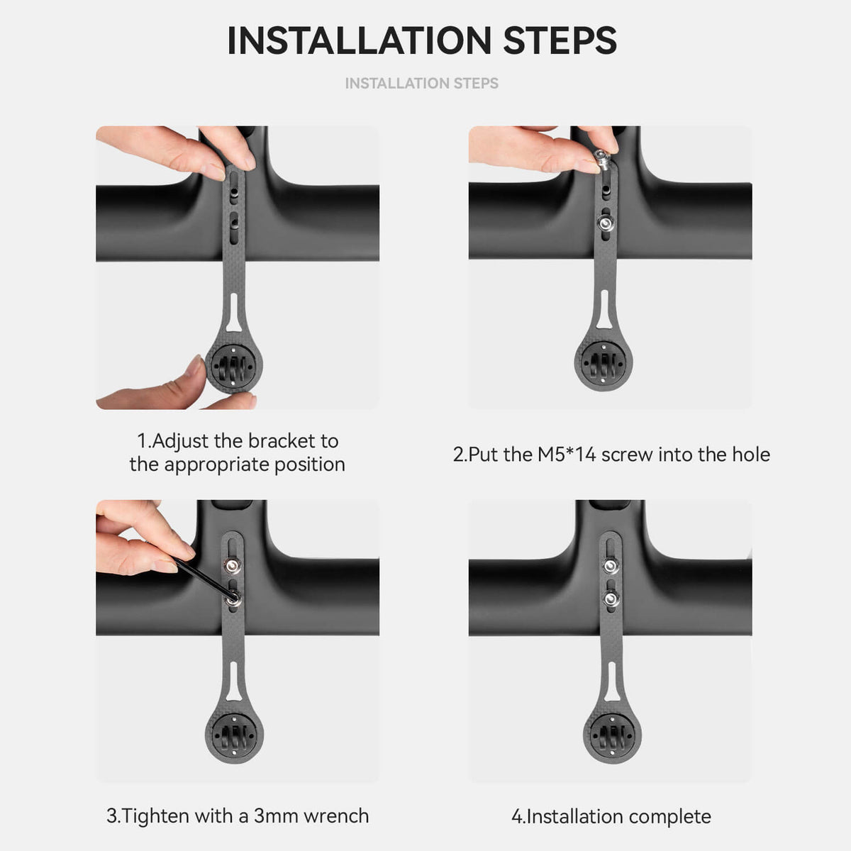 Bike Computer Stand Handlebar Extension Bracket