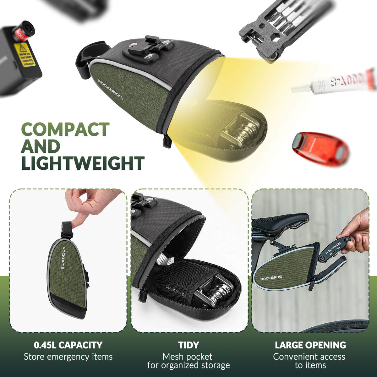 ROCKBROS Bicycle Saddle Bag 0.45L