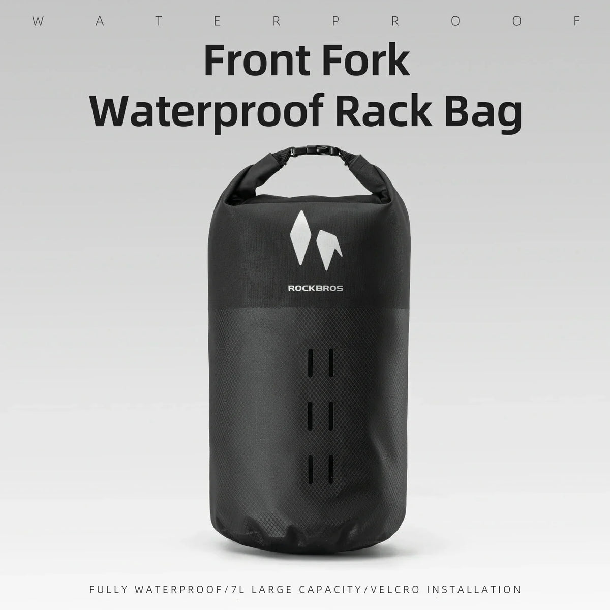 100% Waterproof Front Fork Rack Bag 7L-RideMate