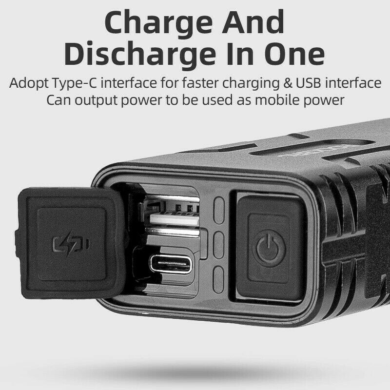 ROCKBROS Bike Front Headlight 850LM with Mobile Charging BC29 1000mAh