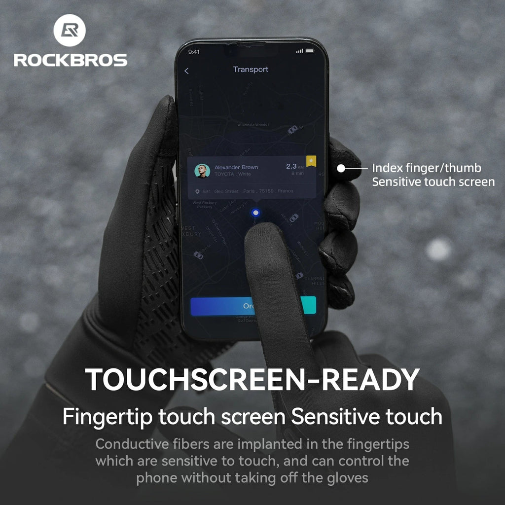 Graphene Winter Cycling Gloves for 41–59°F