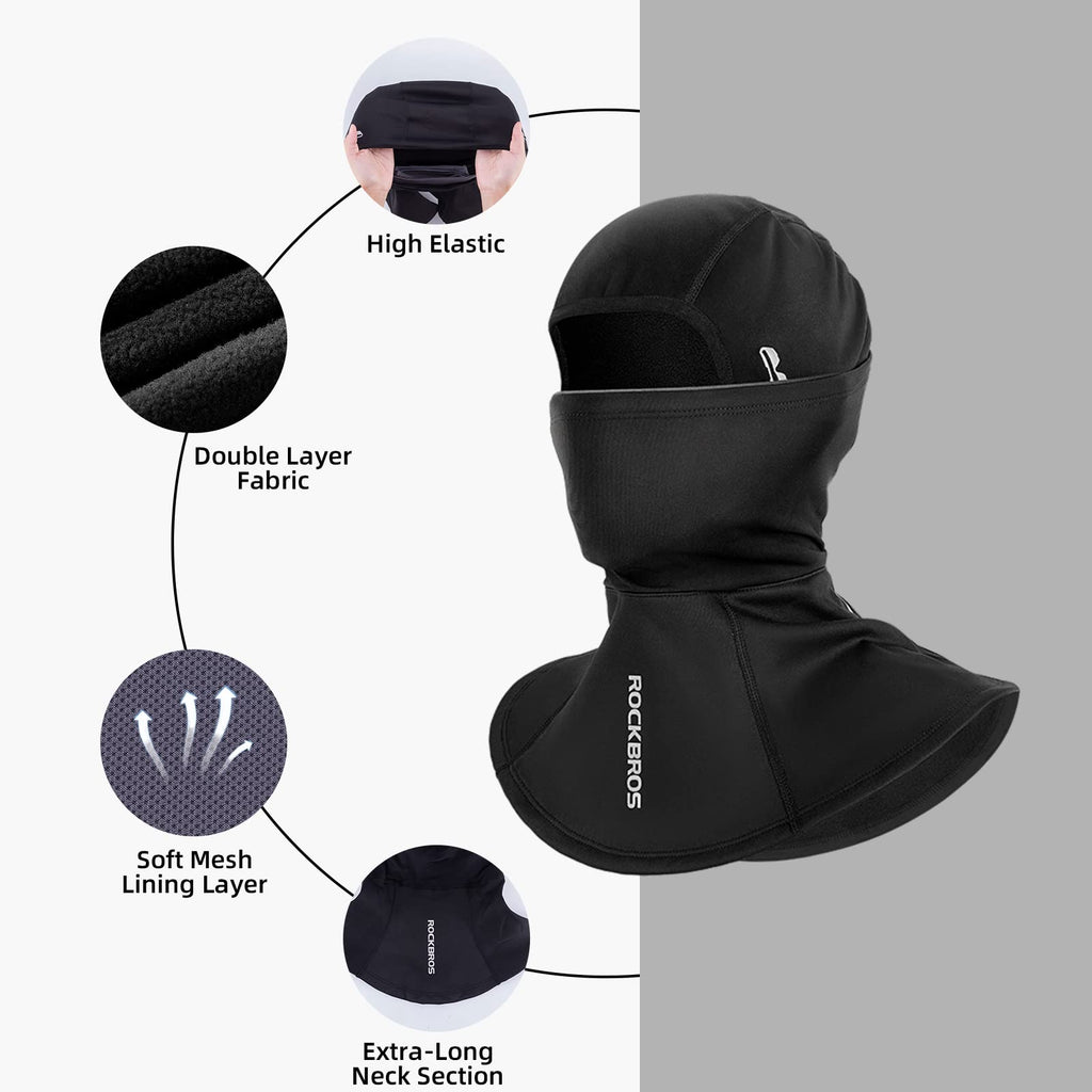 ROCKBROS Windproof Ski Mask for Men, Breathable Motorcycle Mask