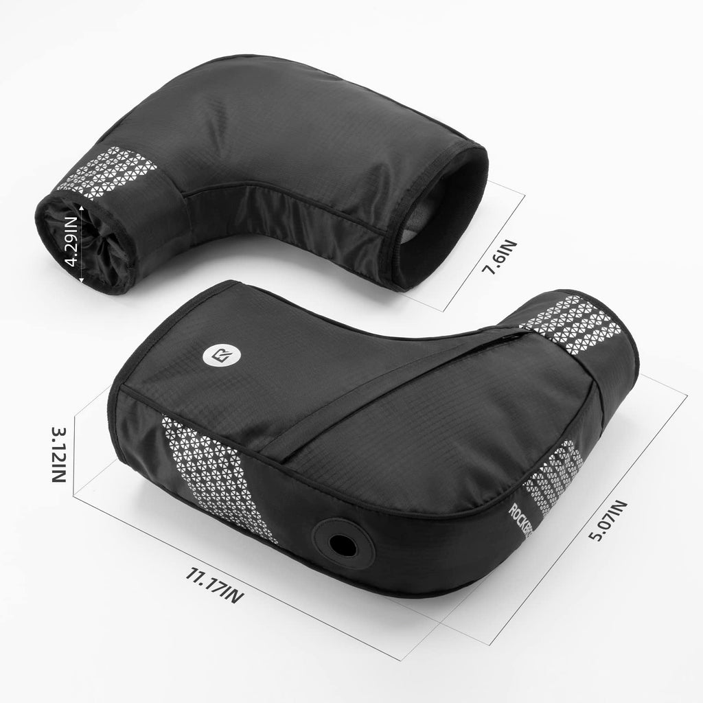ROCKBROS Thinsulate Thermal Bike Handlebar Mittens - Cold Weather Pogies Cover Gloves
