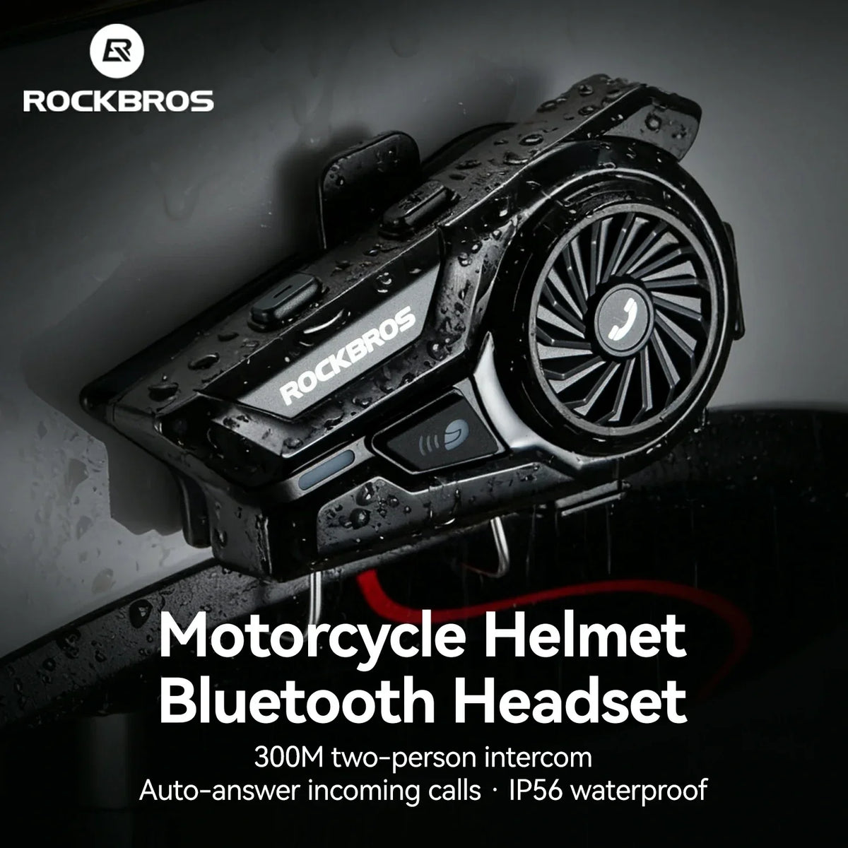 R1 Motorcycle Bluetooth Communication Headset Helmet Speakers
