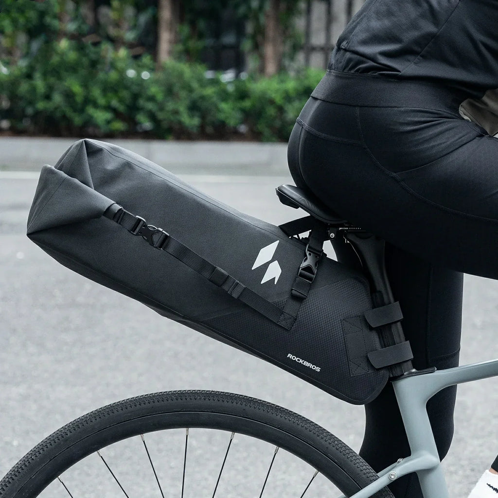 RideMate 100% Waterproof Bike Tail Bag 13L