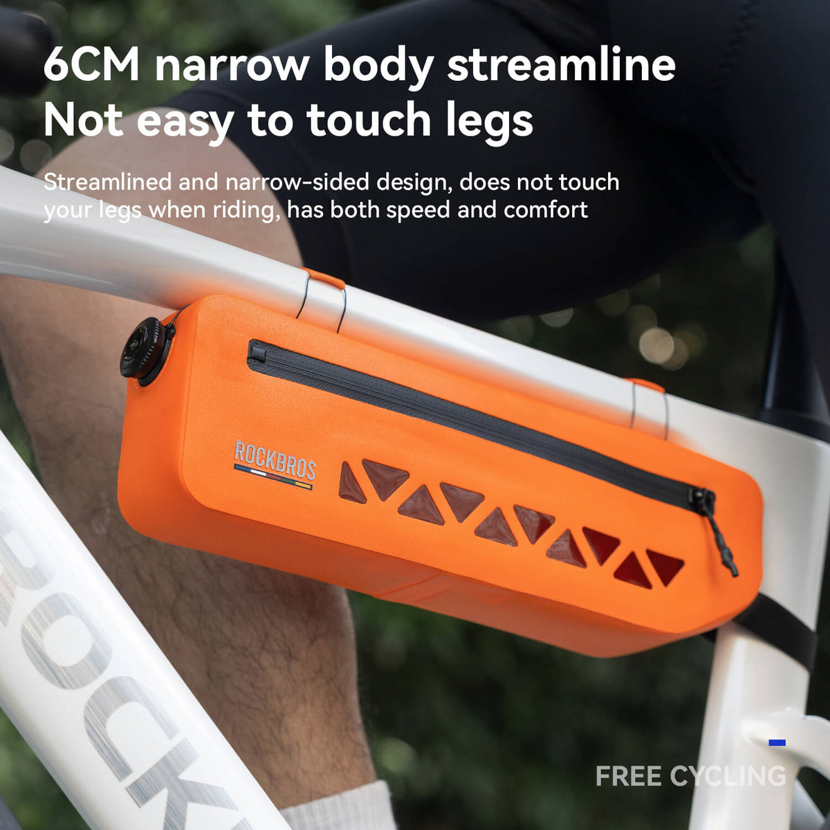 100% Waterproof Bike Frame Bag 1.7L Road-to-Sky