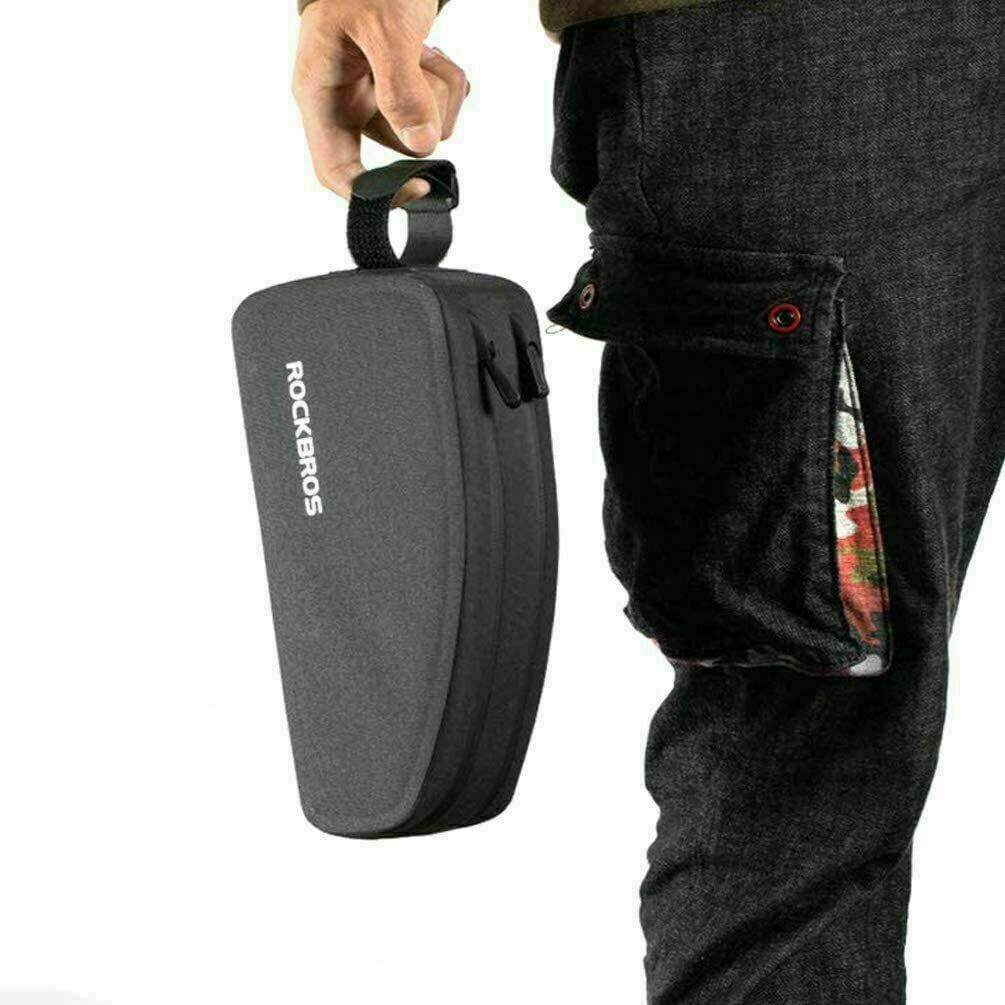 Double Zipper Top Tube Bag Frame Fitted Bike Bag Front Frame Bag