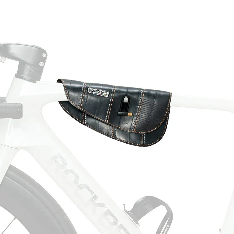 Sustainable Eco-Friendly Recycled Tire Bike Frame Bag 0.5L ROAD TO SKY